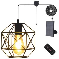 Aofuery Solar Pendant Lights Outdoor Shed Light Solar Powered Gazebo Lights Outdoor Solar Chandelier Hanging Lights Solar Light