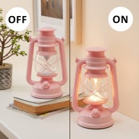 Furora Lighting Pink Led Lantern Pack Of 2 With 6/18 Timer, 9.7