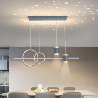 Modern Led Pendant Lamp, Dining Table, Living Room, Ceiling Light, Bedroom, Adjustable Height, Hanging Lamp, Ring Design, Hanging Lamp For Kitchen, Office, Study, Hanging Light (Grey)