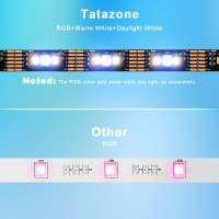 Tatazone Bluetooth Rgbww Led Lights For 6065 Inch Tv With App Control Rgbtunable White 3000K6500K Tv Led Backlight With Rf R