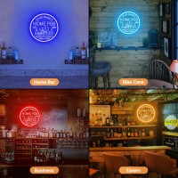 Mimaik Custom Bar Neon Sign With Remote For Man Cave Wall Decor Personalized Led Dimmable Bar Neon Light Light Up Signs Home B