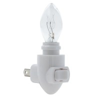 Projectpak Plug In Night Light Module Includes 4 Watt Bulb White Plastic Great For Making Your Own Diy Decorative Night Lights