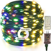 Quwin Waterproof Led Outdoor Christmas String Lights, 175Ft 500 Led 9 Modes Color Changing Indoor Fairy Light, Connectable Lights With Timer Remote For Christmas, Patio, Party