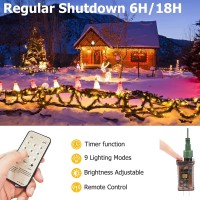 Quwin Waterproof Led Outdoor Christmas String Lights, 175Ft 500 Led 9 Modes Color Changing Indoor Fairy Light, Connectable Lights With Timer Remote For Christmas, Patio, Party