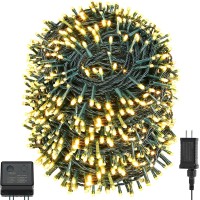 Quwin Led Outdoor Christmas String Lights, 344Ft 1000 Led Ul Certified 8 Lighting Modes, Indoor & Outside Waterproof Fairy Light For Christmas Tree, Patio, Holidays, Party