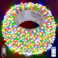 Yilinm Christmas Lights 800Led 262Ft,Ip65 Waterproof Plug In Christmas Tree Lights With Remote,Timers,8 Modes,Plug In Led Christmas Lights,For Xmas Bedroom Yard Garden Party Decorations