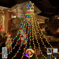 Tcamp Outdoor Christmas Decorations, 316Led Waterfall Christmas Tree Lights With 11