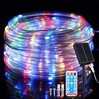 Wind Star Solar Rope Lights Outdoor 72Ft 200 Led Solar Powered Fairy Lights 8 Modes Solar String Light Decoration For Patio Wed