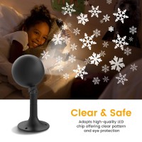 Christmas Decorations Snowflake Lights Projector Led Snowfall Spotlight Waterproof Landscape Lamp Indoor Outdoor Lighting For Xmas Holiday Party Wedding Garden Patio House