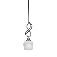 Jazz Mini Pendant With Hang Straight Swivel Shown In Chrome Finish With 6