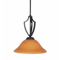 Zilo Pendant Shown In Matte Black Finish With 12