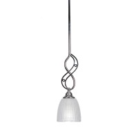 Jazz Mini Pendant With Hang Straight Swivel Shown In Chrome Finish With 5