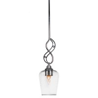 Jazz Mini Pendant With Hang Straight Swivel Shown In Chrome Finish With 5