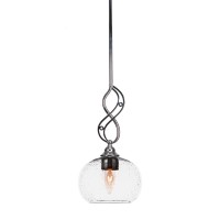 Jazz Mini Pendant With Hang Straight Swivel Shown In Chrome Finish With 7