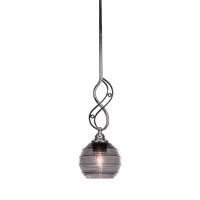 Jazz Mini Pendant With Hang Straight Swivel Shown In Chrome Finish With 6