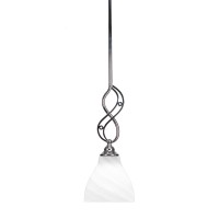 Jazz Mini Pendant With Hang Straight Swivel Shown In Chrome Finish With 6.25