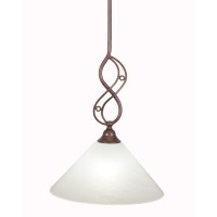 Jazz Mini Pendant With Hang Straight Swivel Shown In Bronze Finish With 12