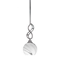 Jazz Mini Pendant With Hang Straight Swivel Shown In Chrome Finish With 5.75