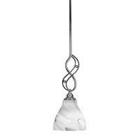 Jazz Mini Pendant With Hang Straight Swivel Shown In Chrome Finish With 6.25