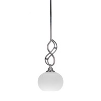 Jazz Mini Pendant With Hang Straight Swivel Shown In Chrome Finish With 7