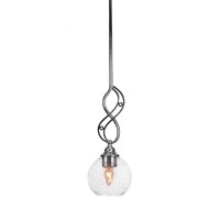 Jazz Mini Pendant With Hang Straight Swivel Shown In Chrome Finish With 5.75