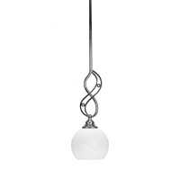 Jazz Mini Pendant With Hang Straight Swivel Shown In Chrome Finish With 5.75