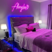 Gyiodfu Lc Custom Neon Signs, Dimmable Name Light Sign Customizable, Suitable For Bedroom Wall Decor, Birthday Party, Wedding, Personalized Gift (44Inch Length)