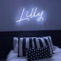 Gyiodfu Lc Custom Neon Signs, Dimmable Name Light Sign Customizable, Suitable For Bedroom Wall Decor, Birthday Party, Wedding, Personalized Gift (44Inch Length)