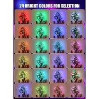 Minetom Upgraded Color Changing Fairy String Lights 66 Ft 200 Led 24 Colors Usb Silver Wire Lights With Remote And Timer For D