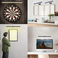 Mioblue Rechargeable Picture Light, 22 Inch Painting Light Art Light With Remote, Wireless Display Lamp Full Metal With 60Leds,3 Modes,Dimmable Timmer Accent Light For Dartboard Picture Gallery Frame