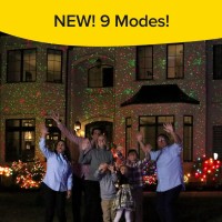 Star Shower Ultra 9 Asseenontv With 9 Enhanced Modes For Spectacular Outdoor Holiday Laser Lighting With Thousands Of Lights