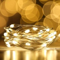 30 Led Wire Lights Battery Operated - Battery Powered Fairy Lights For Bedroom, 3M/10Ft Indoor Decorative String Lights For Wedding, Party, Christmas, Tree Decoration Warm White