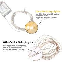 30 Led Wire Lights Battery Operated - Battery Powered Fairy Lights For Bedroom, 3M/10Ft Indoor Decorative String Lights For Wedding, Party, Christmas, Tree Decoration Warm White