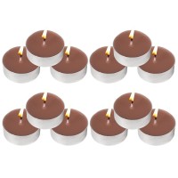 Tea Lights Candles 12 Pack Brown Tealights Candle Scented Cinnamon Small Candle For Home Holiday Wedding Partydinner Tabl