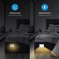 Amir Newest Mini Motion Sensor Light Batterypowered Led Night Light Wall Light Closet Lights Safe Lights For Stairs Hallwa