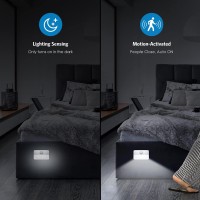 Amir Newest Mini Motion Sensor Light Cordless Batterypowered Led Night Light Wall Light Closet Lights Safe Lights For Stair