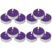 Tea Lights Candles 12 Pack Purple Tealights Candle Scented Lavender Small Candle For Home Holiday Wedding Partydinner Tab