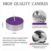 Tea Lights Candles 12 Pack Purple Tealights Candle Scented Lavender Small Candle For Home Holiday Wedding Partydinner Tab