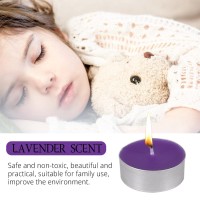 Tea Lights Candles 12 Pack Purple Tealights Candle Scented Lavender Small Candle For Home Holiday Wedding Partydinner Tab