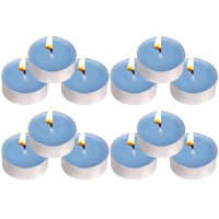 Tea Lights Candles 12 Pack Blue Tealights Candle Scented Ocean Small Candle For Home Holiday Wedding Partydinner Table H