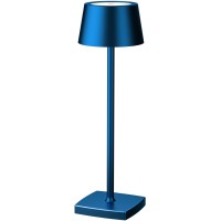 Seihoae Cordless Table Lamps Rechargeable, 5200Mah Battery Operated Table Lamp, Ip54 Waterproof Outdoor Table Lamp, For Indoor Outdoor Restaurant Buffet Bar Coffee Shop, Blue