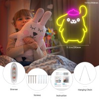 Kimineon Pom Purin Neon Sign Anime Light 3D Wall Art Cute Led For Bedroom Game Room Apartment Japanese Cartoon Dog Lamp Decor