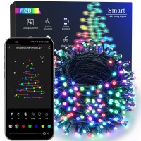 Brizled Smart Christmas Lights 196Ft 600 Led Smart Wifi Color Changing String Lights App Controlled Rgb Christmas Tree Lights