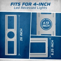 Ohlectric 48 Pack New Construction Roughin Plate For Led Downlight Slim Steel Platebracket Guide For Electrician Drywa