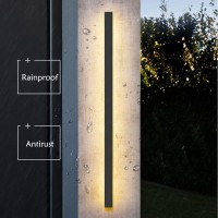 Aidenkid Led Wall Lamp Outdoor Modern Waterproof Ip67 Porch Garden Long Wall Light & Indoor Bedroom Bedside Decoration Lighting Lamp (Ul Classified) (Dimmable(3000-6000K), 24Inch)