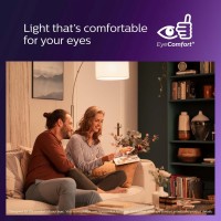 Philips Led Mr16,Dimmable, Flicker-Free, Eye Comfort Technology, 380 Lumen, Bright White (5000), 4W=50W, T20 Certified, 3Pk