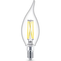 Philips Led Ultra Definition Flickerfree Dimmable Eye Comfort Technology Daylight 5000K Ba11 Clear Glass Light Bulb 500 Lumen