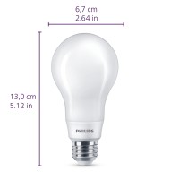 Philips Led White Dial Flickerfree Frosted Dimmable A21 Light Bulb Eyecomfort Technology 1600 Lumen 5 Shades Of White 1