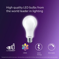 Philips Led White Dial Flickerfree Frosted Dimmable A21 Light Bulb Eyecomfort Technology 1600 Lumen 5 Shades Of White 1