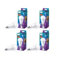 Philips Led Basic Frosted Non-Dimmable A21 Light Bulb - Eyecomfort Technology - 2610 Lumen - Soft White (2700K) - 29W=150W - E26 Base - Indoor - 4-Pack